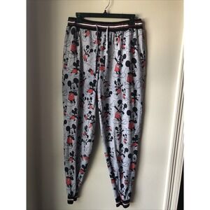 Disney Parks Mickey Mouse Pajama Lounge Pants Men's Gray Size Large